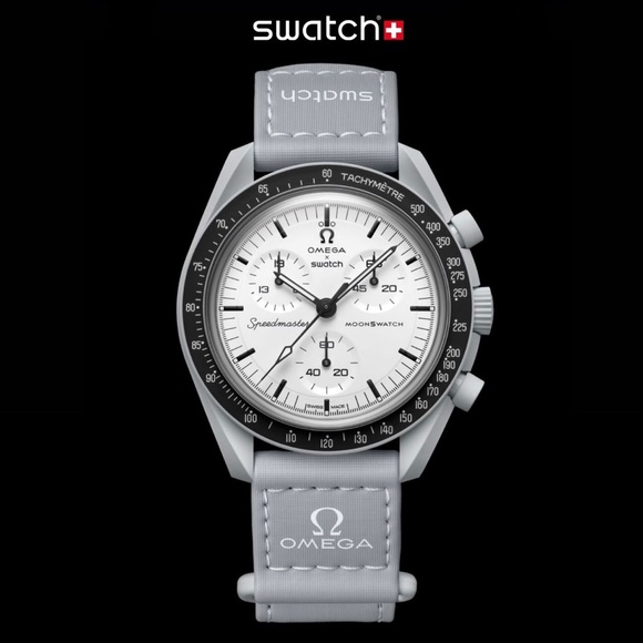 NEW Omega x Swatch- 1965 Bioceramic Moonswatch (S033M106) 2 Extra Straps Inc. - Picture 1 of 16